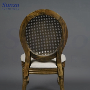 Antique Rattan Back Style Louis Chair - Image 2