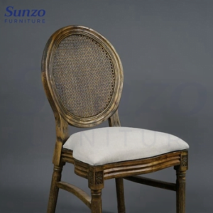 Antique Rattan Back Style Louis Chair - Image 3