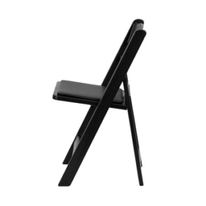 Black Resin Folding Wedding Chair - Image 2