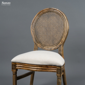 Antique Rattan Back Style Louis Chair - Image 5