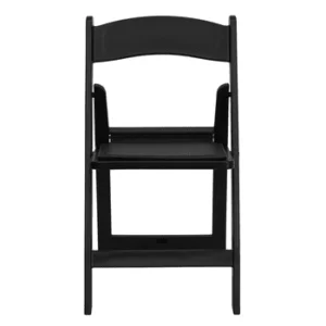 Black Resin Folding Wedding Chair