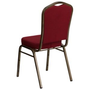 Banquet Chair Red Cloth Golden Iron Pipe - Image 4