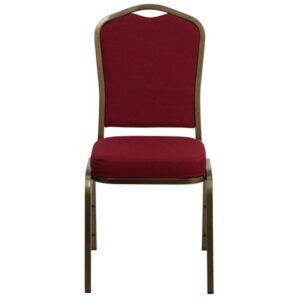 Banquet Chair Red Cloth Golden Iron Pipe - Image 2