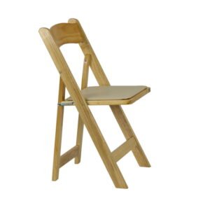 Natural Wood Folding Garden Chair (SZ-6503) - Image 2