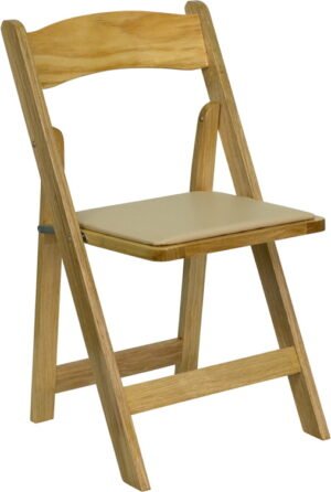 Natural Wood Folding Garden Chair (SZ-6503) - Image 4