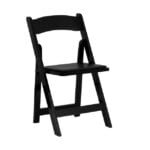 Black Wood Padded Folding Chair (SZ-6503)