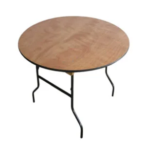 4ft Round Wood Folding Dining Table (SZ-FT-WR)