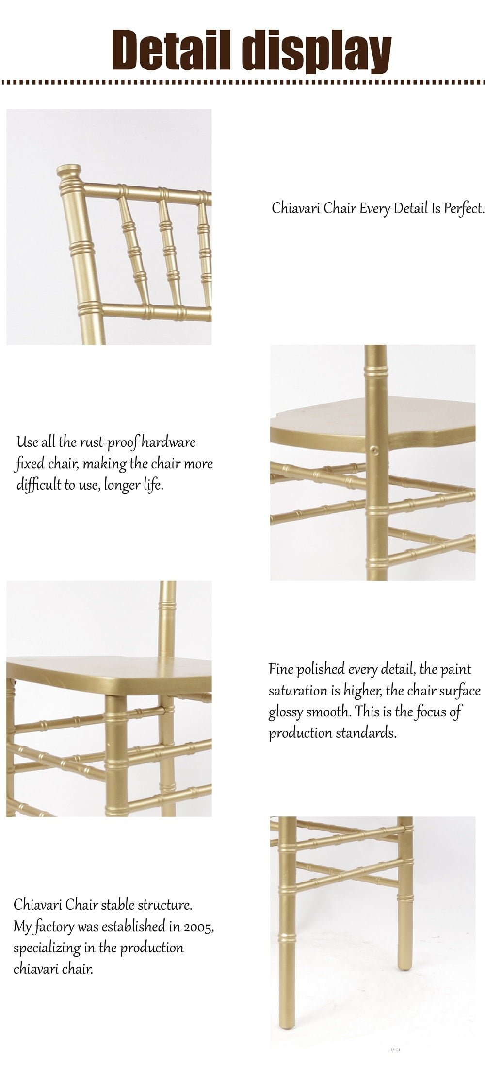 Chiavari Chair Gold