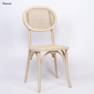 Wood Rattan Chair Wood Color (SZ-R1001)