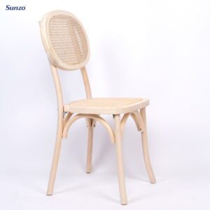 Wood Rattan Chair Wood Color (SZ-R1001) - Image 5
