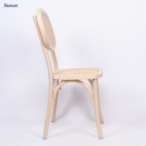 Wood Rattan Chair Wood Color (SZ-R1001) - Image 4