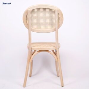 Wood Rattan Chair Wood Color (SZ-R1001) - Image 3